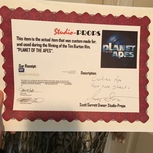 Planet of the Apes wardrobe see pics